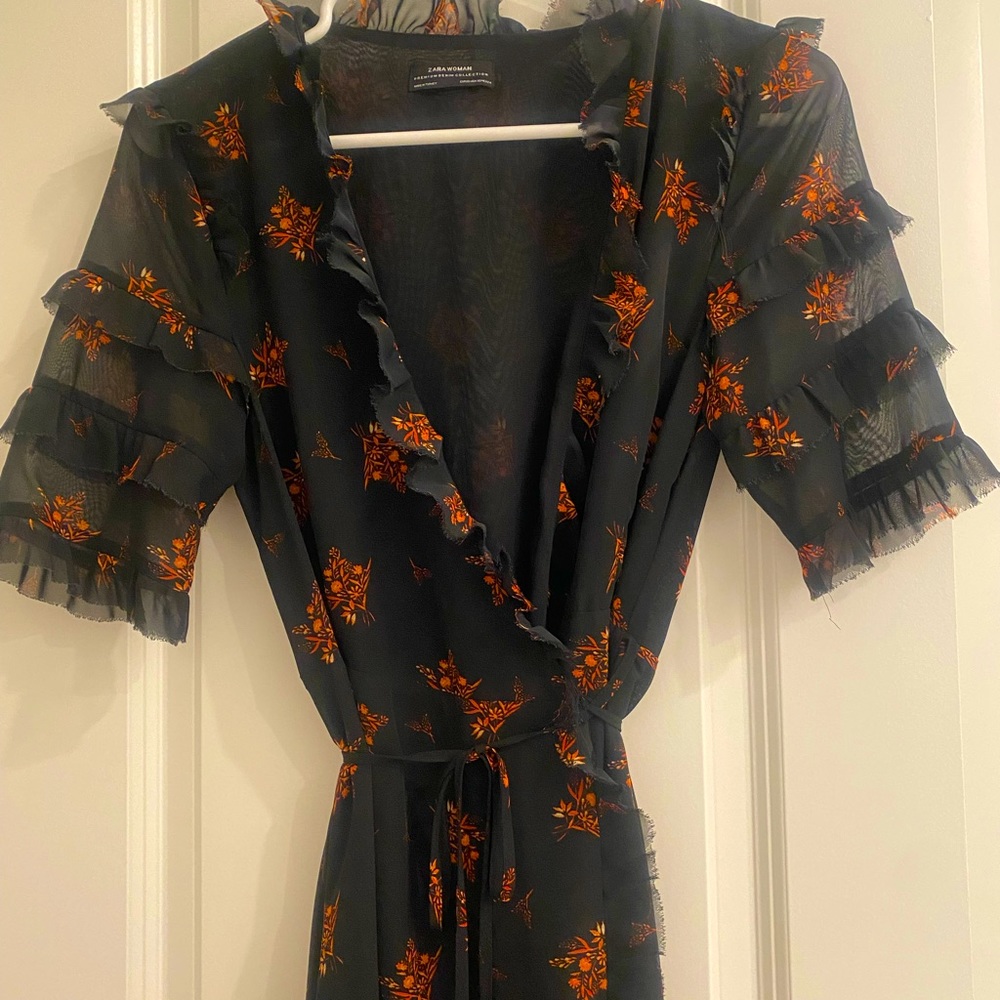 Zara XS wrap dress